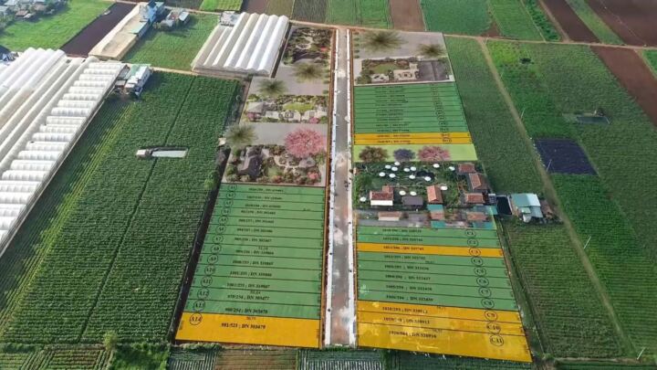 Mặt bằng giai đoạn đầu trên ảnh flycam