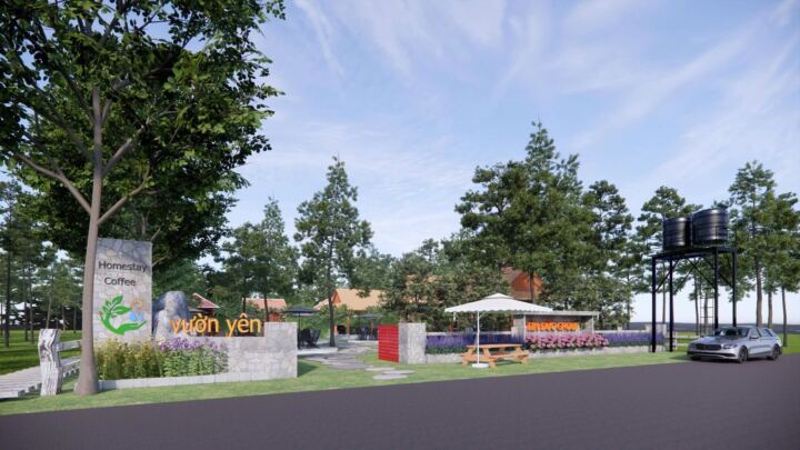 Phối cảnh khu đón khách